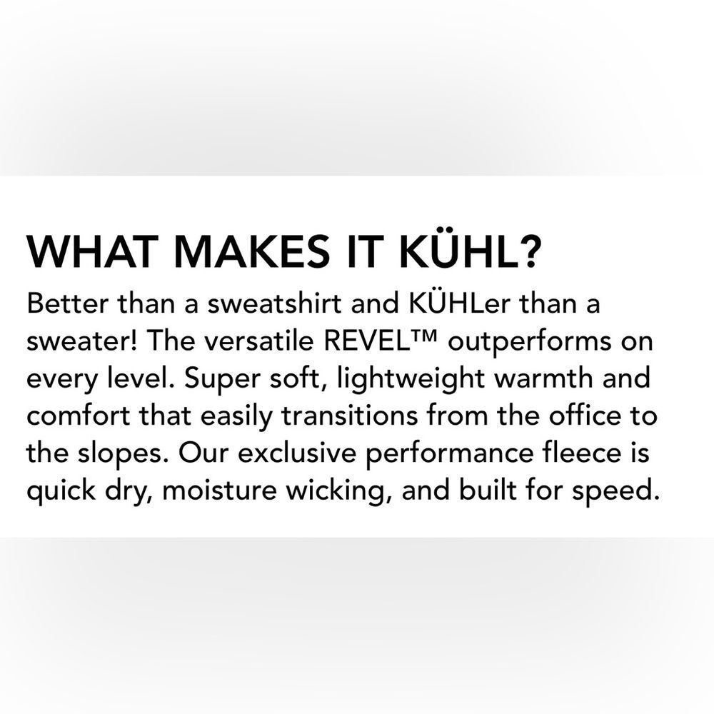 KuhlRevel 1/4 Zip Oatmeal Men's Performance Sweatshirt Activewear Size XL - Picture 4 of 15